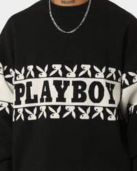 Playboy By CK Cozy Knit Sweater Black/Off White