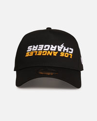 New Era Los Angeles Chargers 'Upside Down Logo' 9FORTY A-Frame Snapback Black