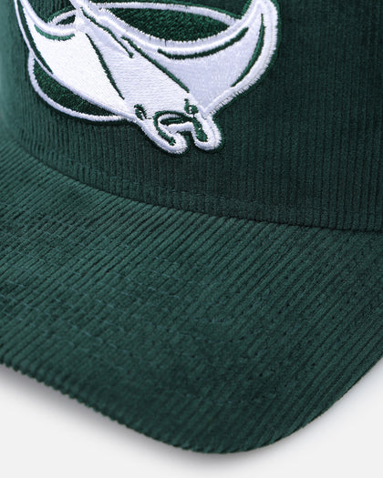 New Era Tampa Bay Devil Rays 'Dark Green Cord' 9FORTY A-Frame Corduroy Snapback Dark Green