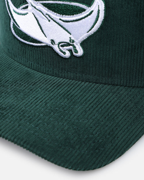 New Era Tampa Bay Devil Rays 'Dark Green Cord' 9FORTY A-Frame Corduroy Snapback Dark Green