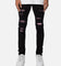 MNML X555 Crystal Skinny Denim Jeans Black/Pink