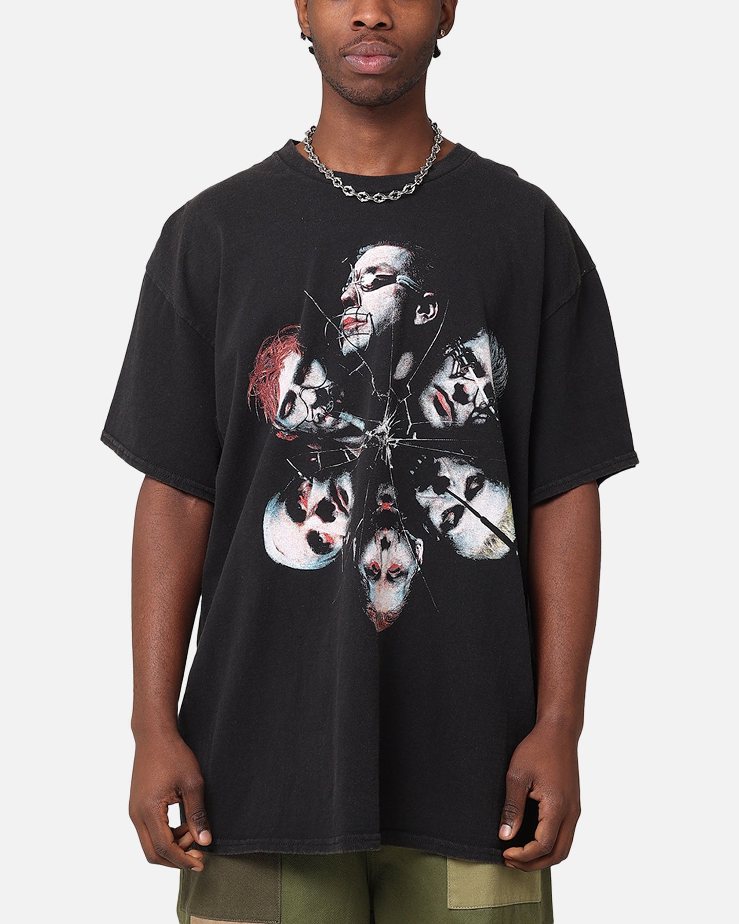 Rammstein Cracked Glass Vintage T-Shirt Black Vintage | Culture