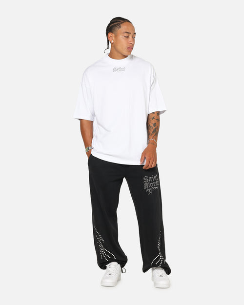 Saint Morta Vigil Mock Neck T-Shirt White