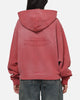 73Studio Marvel Spider-Man Battle Torn Zip Hoodie Washed Red