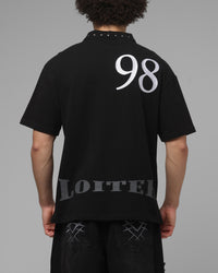 Loiter United Polo T-Shirt Black