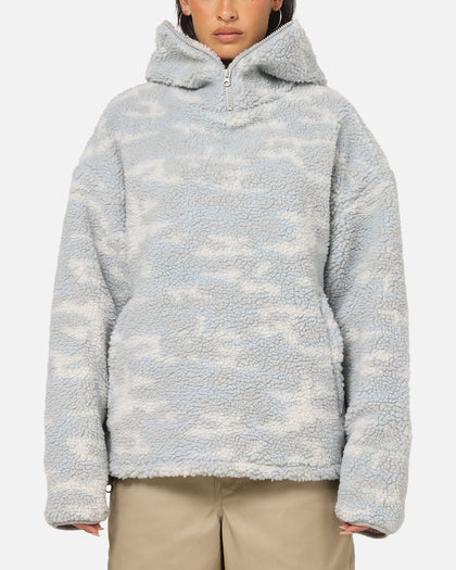 Carre Sherpa Hooded Jumper Snow Camo