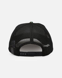New Era Atlanta Braves 'Black Floral Tapestry' 9FORTY A-Frame Trucker Snapback Tapestry