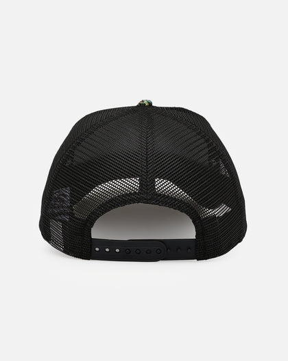 New Era Atlanta Braves 'Black Floral Tapestry' 9FORTY A-Frame Trucker Snapback Tapestry