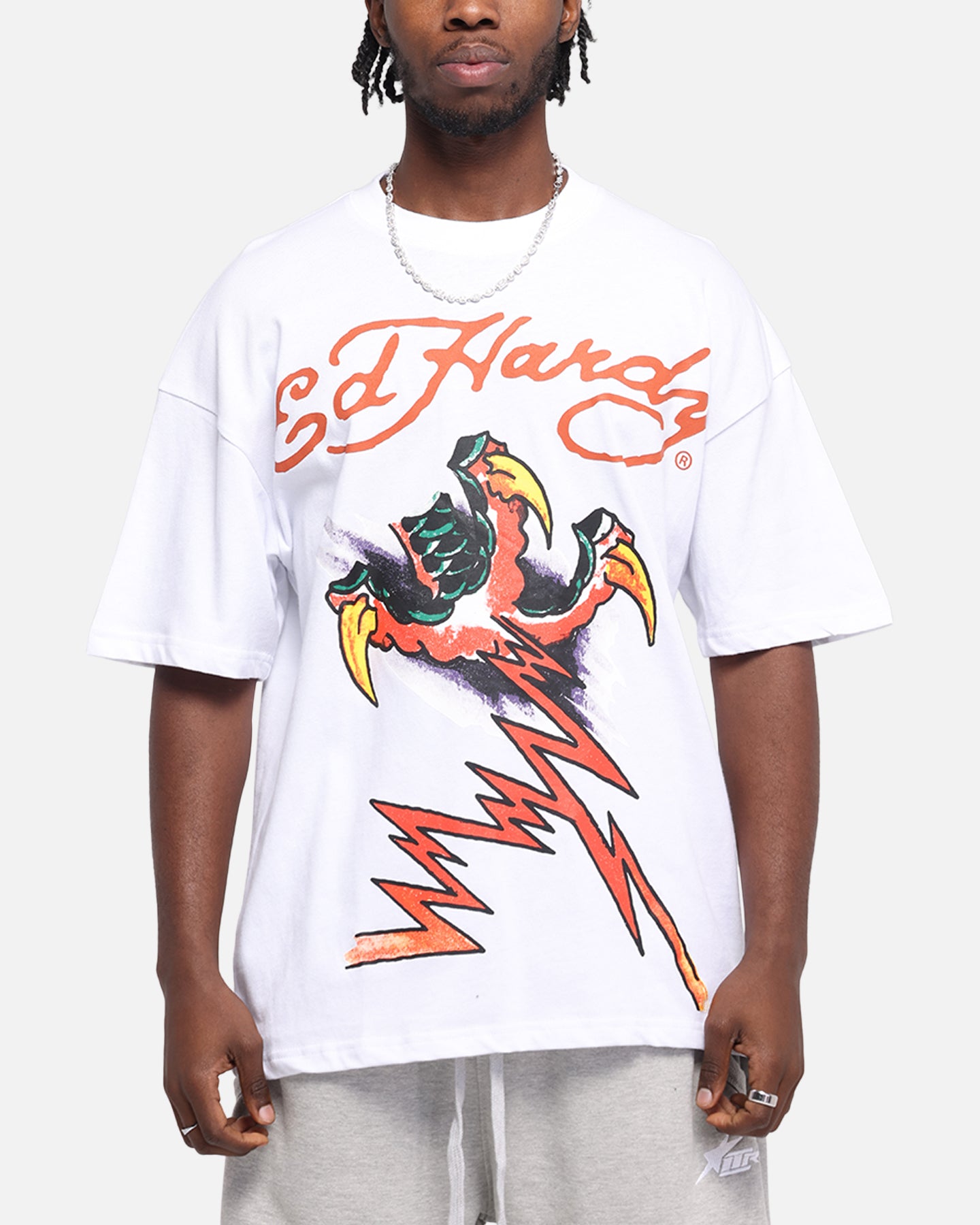 Ed Hardy Lightning T-Shirt White | Culture Kings US
