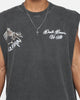 Saint Morta Departed Muscle T-Shirt Black Wash