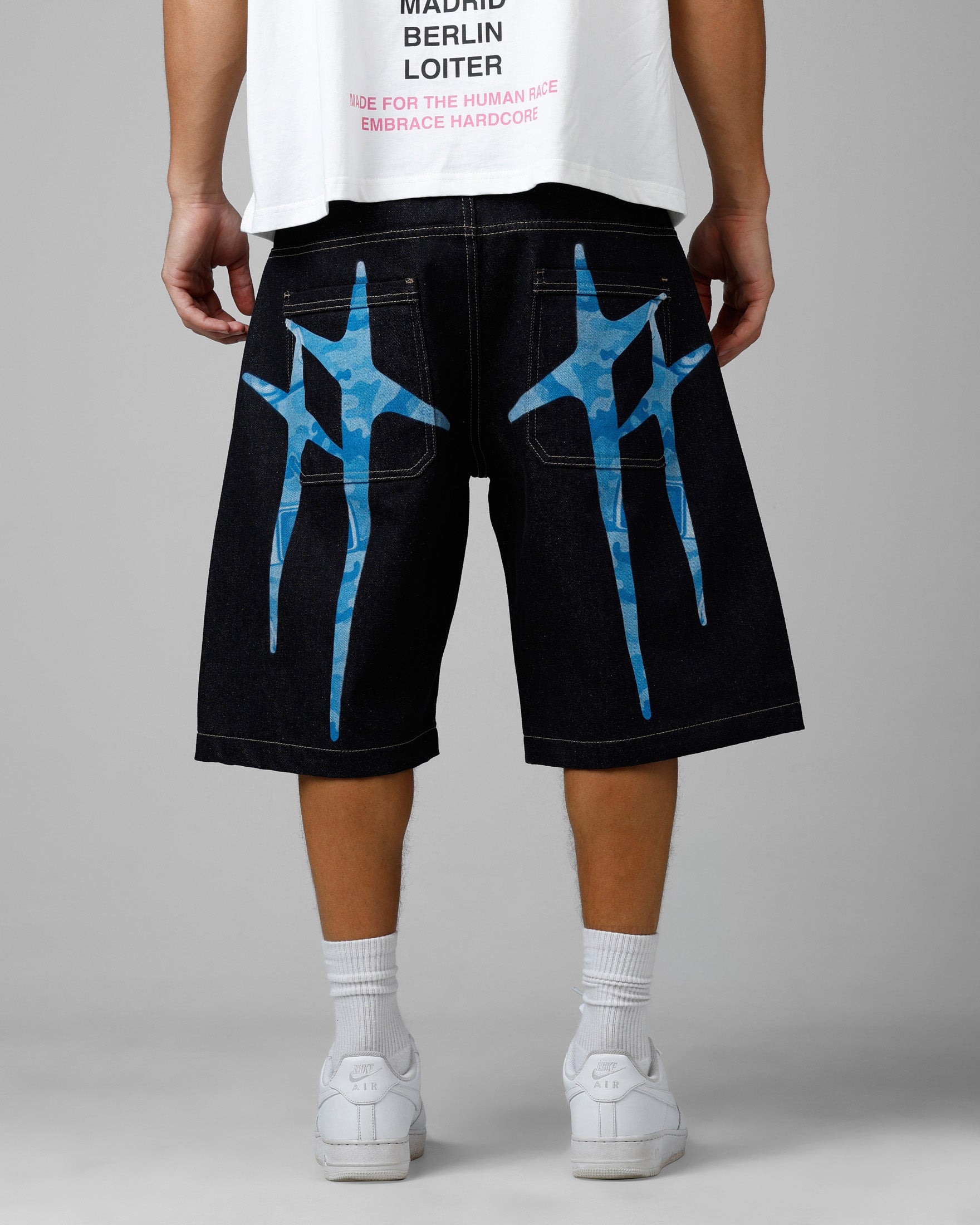 Loiter Star Born Denim Jorts Indigo | Culture Kings US