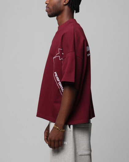 Loiter Dark Performance T-Shirt Burgandy
