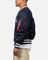 New Era X Alpha Series X NFL Seattle Seahawks MA-1 Bomber Jacket Navy/Black
