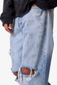 MNML Painter Kick Flare Denim Blue