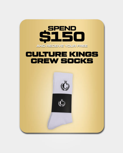 Culture Kings CK NFS Crew Socks White/Black