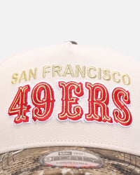 New Era San Francisco 49ers 'Realtree Visor' 9FORTY A-Frame Snapback Cream/Camo