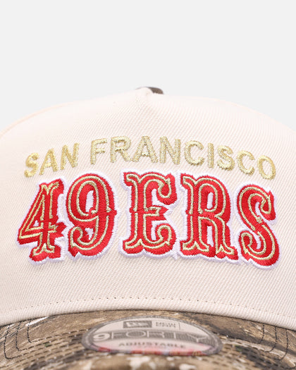 New Era San Francisco 49ers 'Realtree Visor' 9FORTY A-Frame Snapback Cream/Camo
