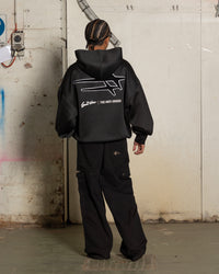 Loiter X The Anti Order Zip Hoodie Black