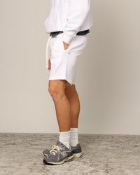 Carré Blanc Classic Sweat Shorts White