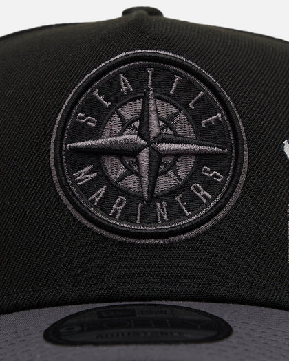 New Era Seattle Mariners 'Stealth Roses' 9FORTY A-Frame Snapback Black