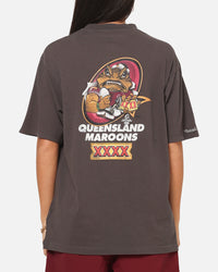 Mitchell & Ness Queensland Maroons Toad Vintage T-Shirt Slate