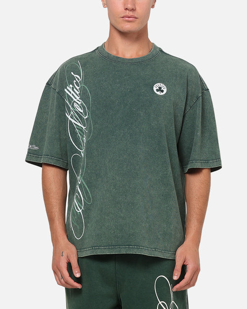 Mitchell & Ness Boston Celtics Star Script Boxy T-Shirt Pine Green