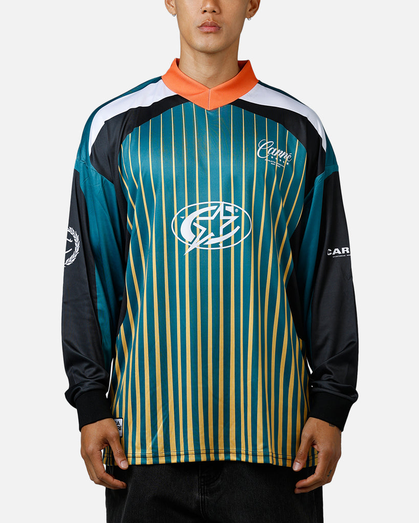 シャツ  football long sleeve T Carre All Star Football Long Sleeve T-Shirt Multi/Green | Culture