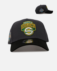 New Era Seattle SuperSonics 'Stealth 2.0' 9FORTY A-Frame Snapback Graphite
