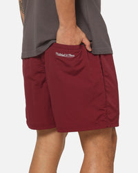 Mitchell & Ness Queensland Maroons Nylon Sport Shorts Maroon