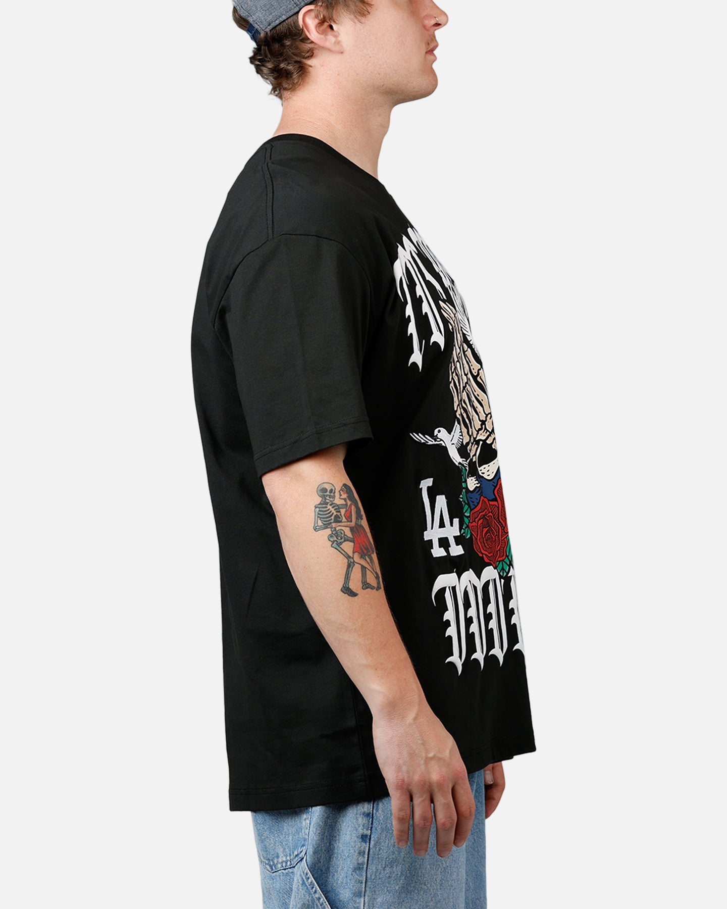 New Era Los Angeles Dodgers Praying Hands T-Shirt Black | Culture