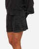 Pro Standard Women's Los Angeles Dodgers Washed Crystaline Shorts Washed Black