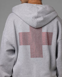 Loiter Drop Out Zip Hoodie Grey