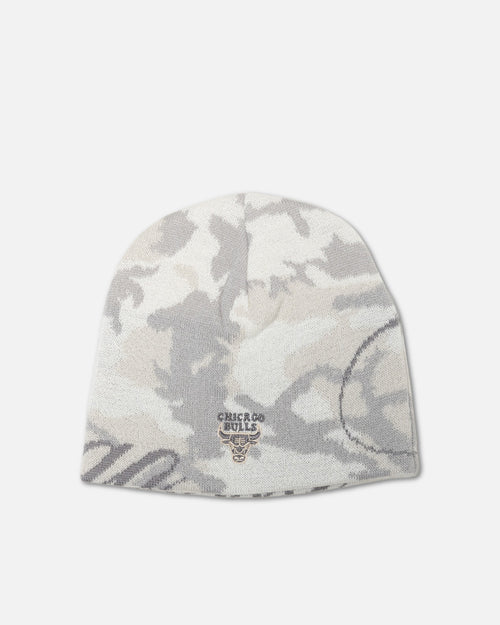 Mitchell & Ness Chicago Bulls Snow Camo Skull Beanie Snow Camo