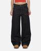 Ed Hardy Dragon Ultra Wide Leg Jeans Indigo Denim