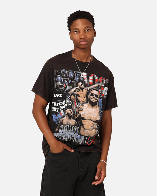 UFC By Goat Crew Colby Covington Belt Vintage T-Shirt Black Wash