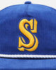 New Era Seattle Mariners 'Throwback Corduroy' Golfer Snapback Royal