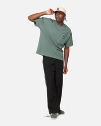 Carre Floral Pocket Oversized T-Shirt Forest Green