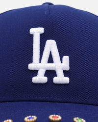 New Era Los Angeles Dodgers 'Visor Embellishment' 9FORTY A-Frame Snapback Official Team Colors