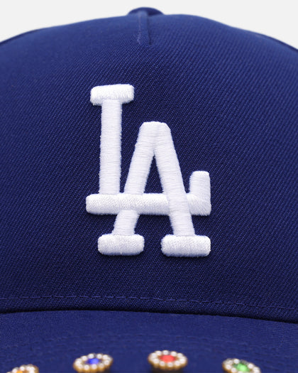 New Era Los Angeles Dodgers 'Visor Embellishment' 9FORTY A-Frame Snapback Official Team Colors
