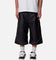 MNML Ultra Baggy Stud Leather Shorts Black