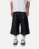MNML Ultra Baggy Stud Leather Shorts Black