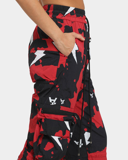 The Anti Order Storm Camo Track Joggers Black/Red/White