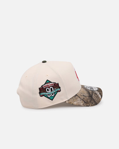 New Era Boston Red Sox 'Realtree Visor' 9FORTY A-Frame Snapback Cream/Camo