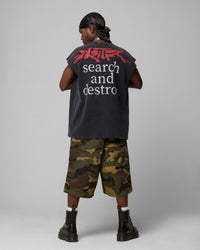 Loiter Ski Mask Muscle T-Shirt Vintage Black