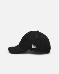 New Era Chicago White Sox "Black Denim" Classic Casual Strapback Black Denim/Rust Contrast
