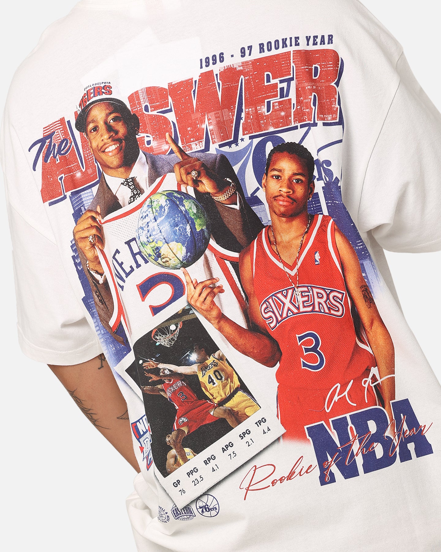 Mitchell & Ness Philadelphia 76ers Allen Iverson Rookie Season T
