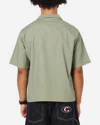 Carre Hand Picked Button Up Shirt Green