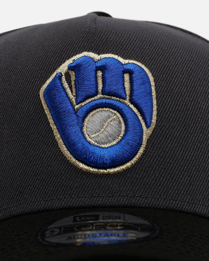 New Era Milwaukee Brewers 'Stealth 2.0' 9FORTY A-Frame Snapback Graphite