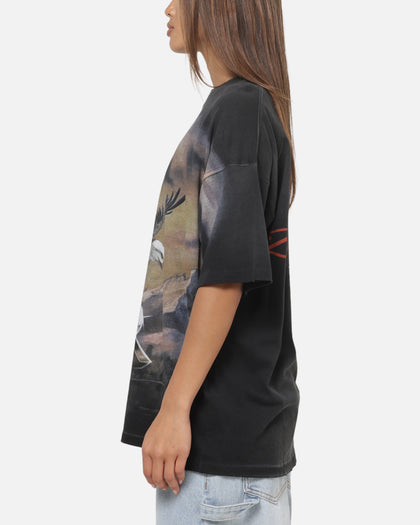 Represent Chrome Flight T-Shirt Stained Black