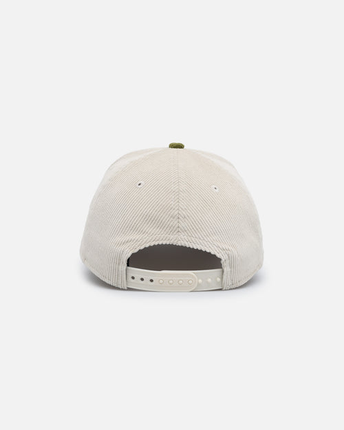 New Era Houston Astros 'Dusty Olive Corduroy' Golfer Pre-Curved Snapback Green Med